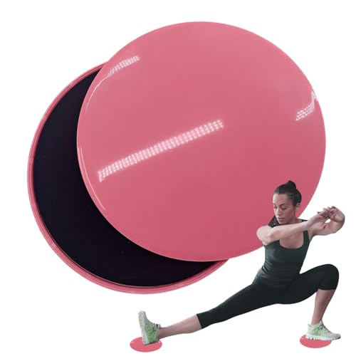 Trainingssliderscheiben, Core Sliders Teppich | 2x Platte Schieberscheibe zweiseitig - Yoga-Kissen, antistatische training-Werkzeuge für das -Fitnessstudio von WildHarmony