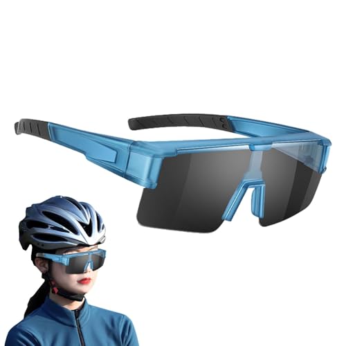 WildHarmony Fahrradbrillen – Polarisierte Sonnenbrillen, Fahrradbrillen, polarisierte Baseball-Sonnenbrillen mit austauschbaren Gläsern | Mountainbike-Brille, Fahrradbrille im Freien von WildHarmony