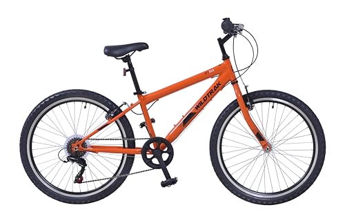 Wildtrak - 24 Zoll Fahrrad für Kinder, Alter 8-10 Jahre, verstellbare Bremsen - Orange von Wildtrak