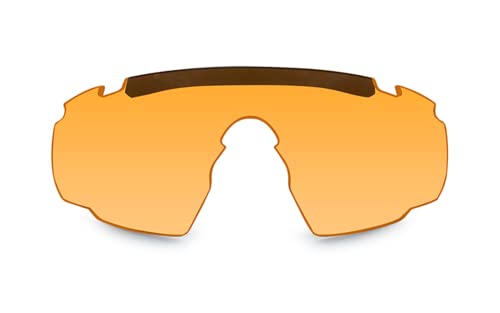 Wiley X | Saber Advanced | Schießbrille & Sportbrille Herren | Perfekt als Laufbrille Fahrradbrille & MTB Brille │ 100% UVA/UVB-Schutz | Nur Gläser (Helles Orange) von Wiley X