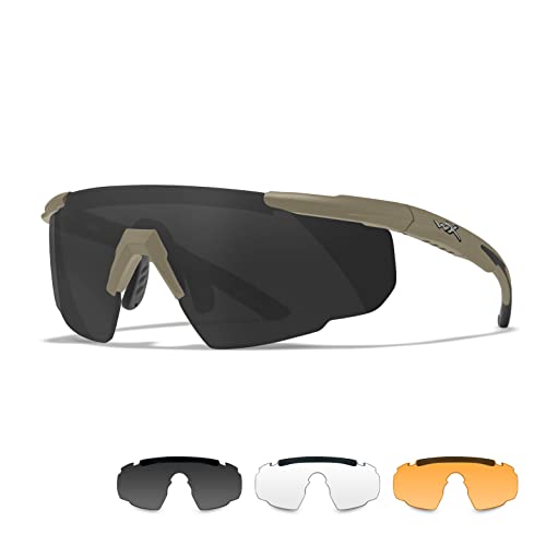 Wiley X | Saber Advanced | Schießbrille & Sportbrille Herren | Perfekt als Laufbrille Fahrradbrille & MTB Brille │ 100% UVA/UVB-Schutz von Wiley X