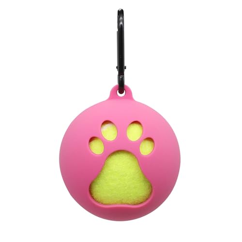 Wilgure Leichter Tennisballhalter Mit Hundeleinenbefestigung Freihändiger Haustierball Abdeckungshalter Tragbarer Tennisball Clip von Wilgure