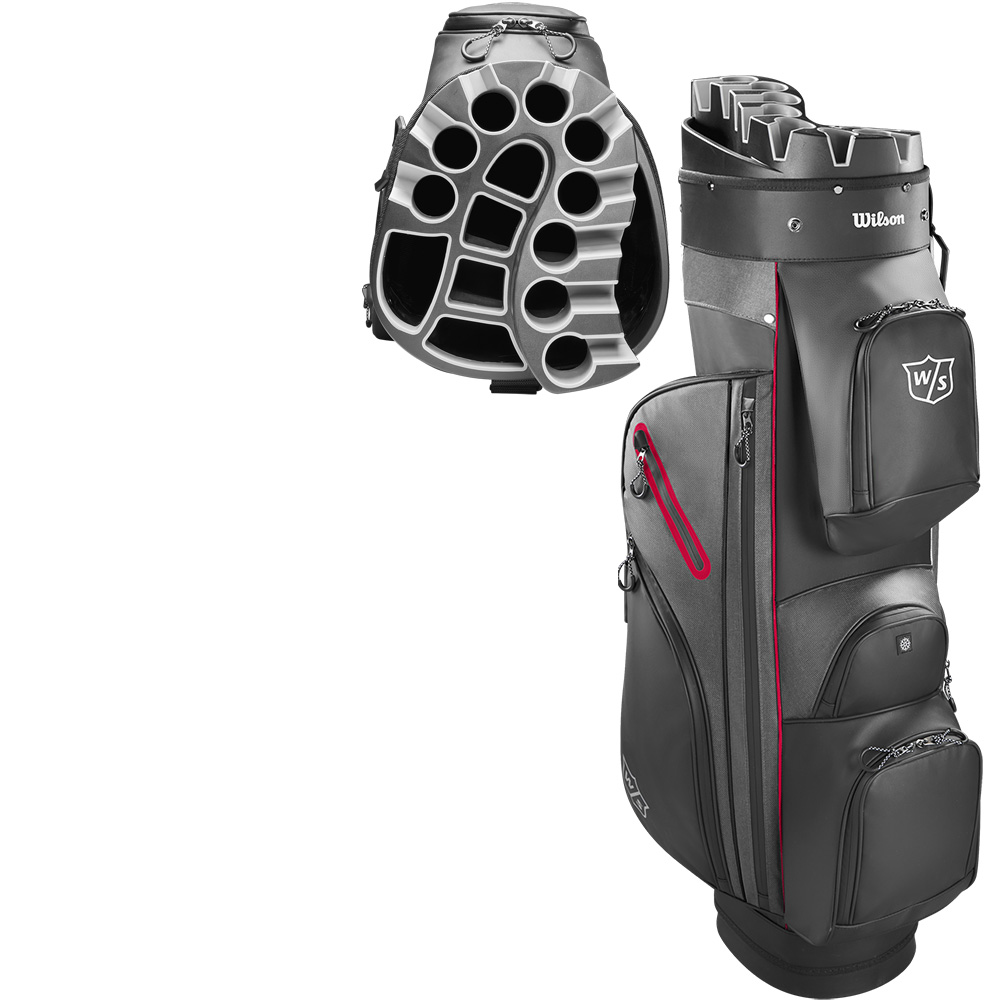 'Wilson Staff I-Lock Dry 2.0 Cart Bag schwarz/rot' von 'Wilson Staff Golf'