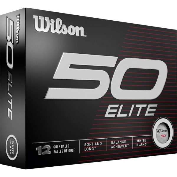 Wilson Staff Fifty Elite 23 Golfbälle - 12er Pack weiß von Wilson Staff