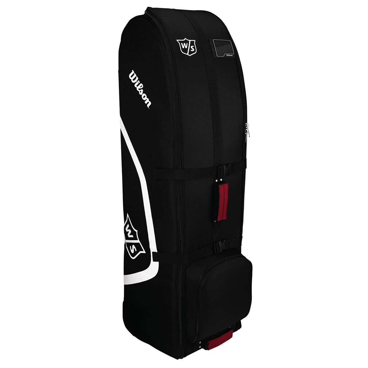 Wilson Staff Golf Travel Cover, Padded Wheeled, Mens, Black/white/red | American Golf, 132x36x36cm von Wilson Staff