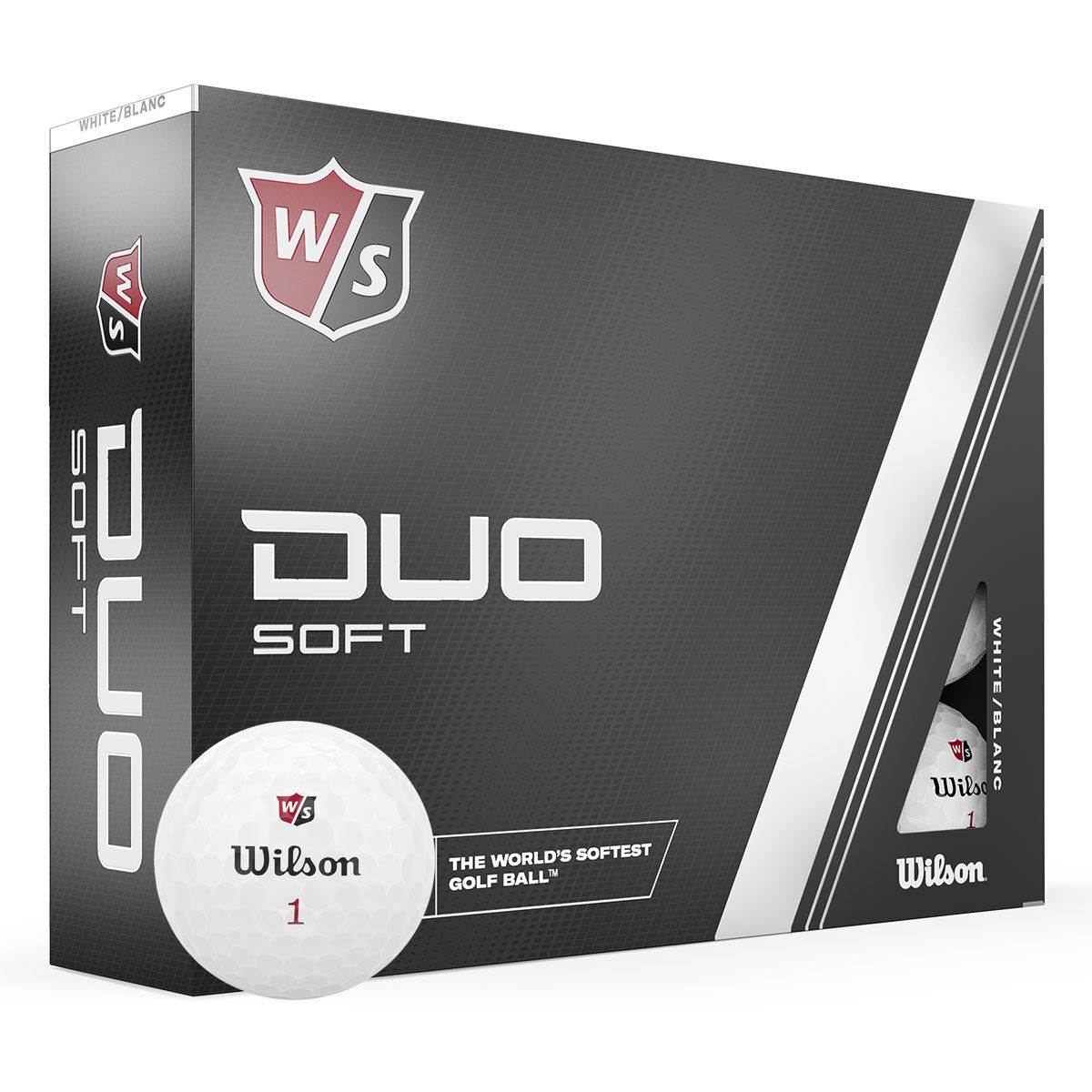 Wilson Staff White DUO Soft 12 Golf Ball Pack | American Golf, One Size - Father's Day Gift von Wilson Staff