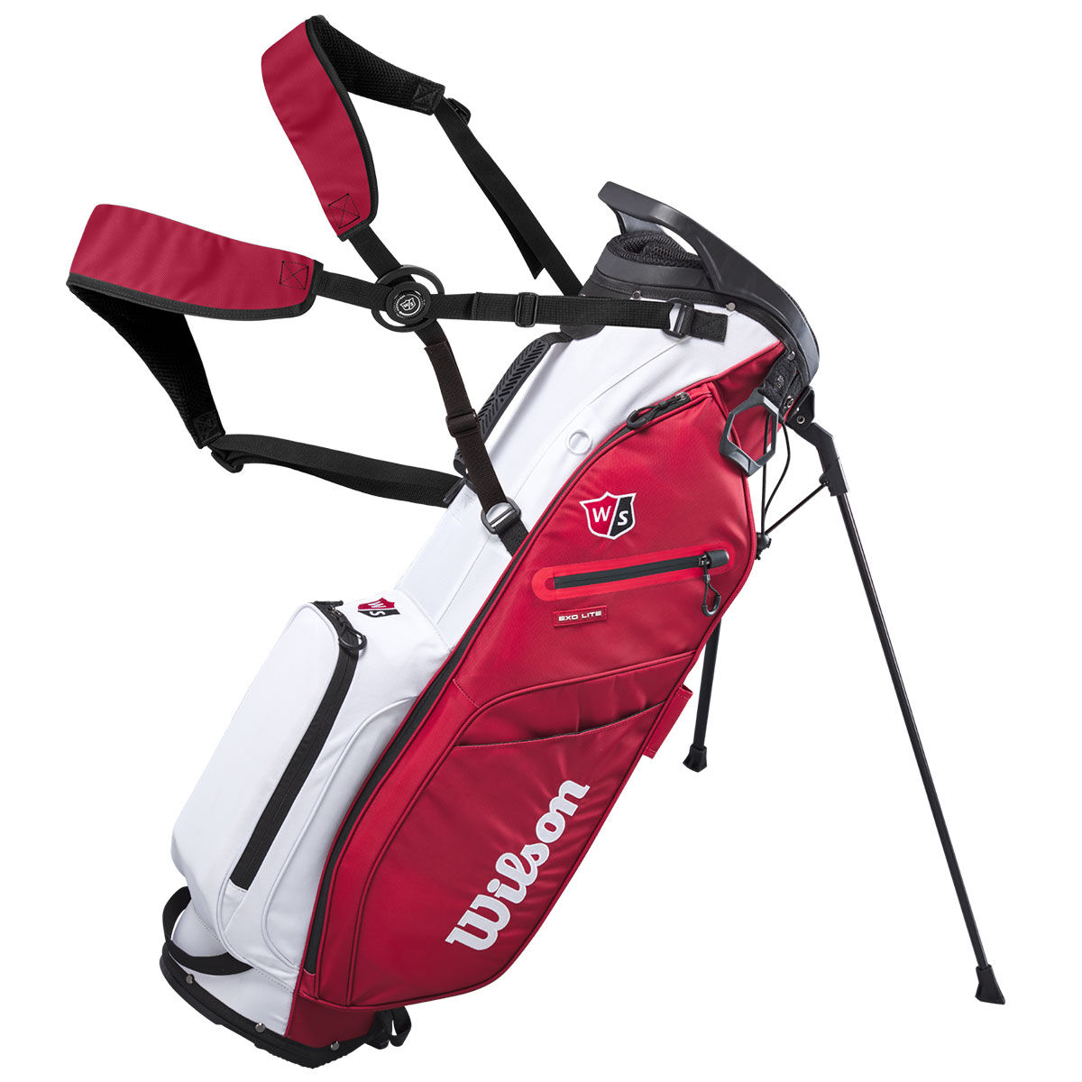 Wilson Staff Wilson EXO Lite Golf Stand Bag, Red/white | American Golf von Wilson Staff