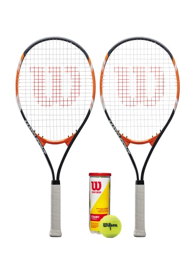 2 x Wilson matchpoint XL Tennisracket + 3 ballen von Wilson