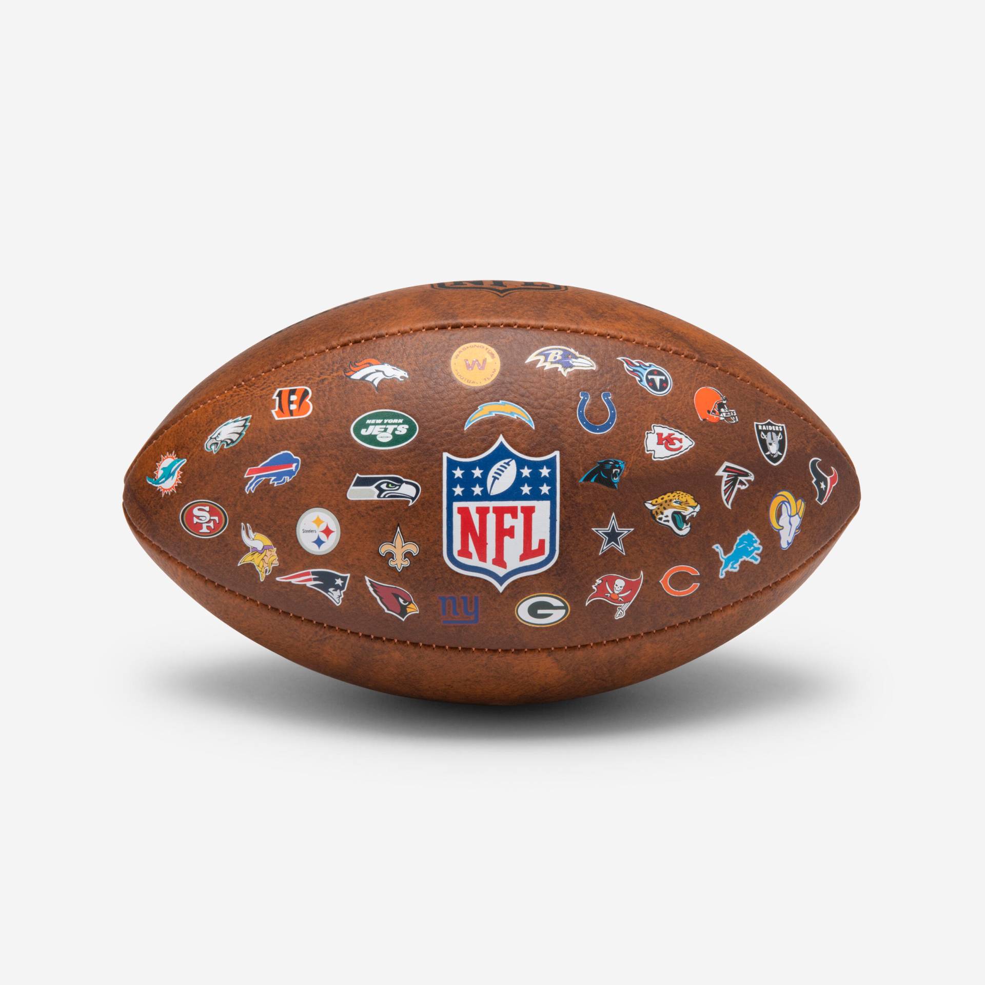 Damen/Herren American Football Ball - NFL 32 Teams offizielle Größe braun Damen/Herren American Football Ball - NFL 32 Teams offizielle Größe braun von Wilson