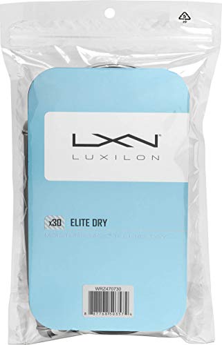 Luxilon Elite Dry Overgrips, 30 Ersatzgriffbänder, grau, WRZ470730 von Wilson