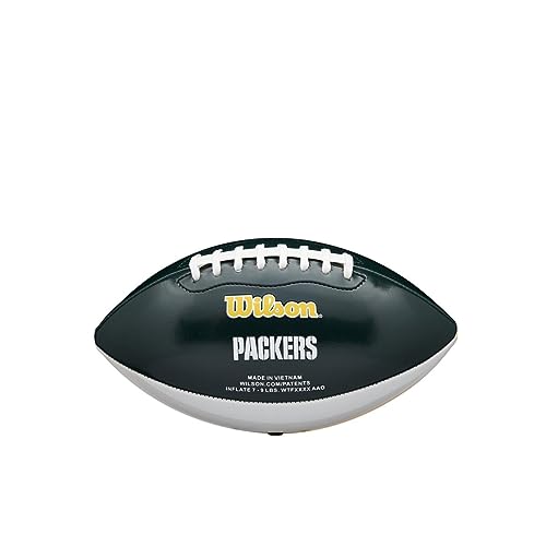 Wilson American Football NFL CITY PRIDE, Green Bay Packers, Mischleder, Für Freizeitspieler, Grün/Gelb, WTF1523XBGB von Wilson