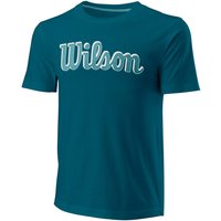 Wilson Script Eco Slimfit T-shirt Herren Petrol von Wilson