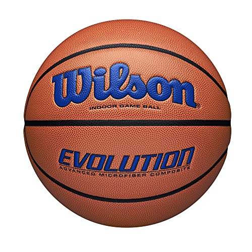 Wilson Evolution 295 Indoor Game Ball WTB0595XB0704, Womens,Mens basketballs, orange, 7 EU von Wilson