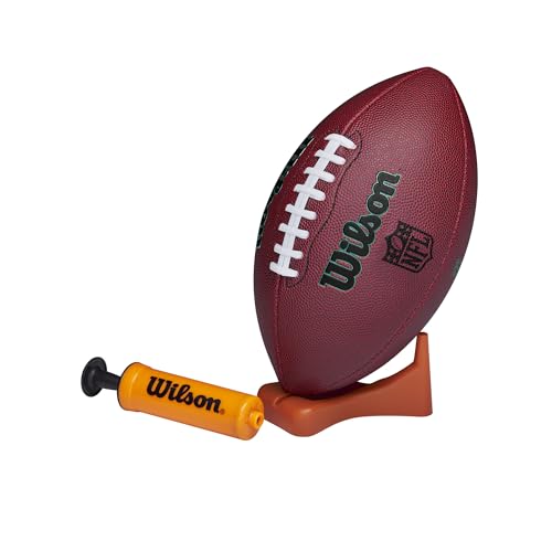 WILSON NFL Ignition Gen Green Fußball mit Pumpe und Tee, Braun, Junior-Größe WILSON NFL Ignition Gen Green Fußball mit Pumpe und Tee, Braun, Junior-Größe von Wilson