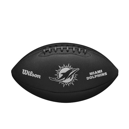 WILSON NFL Team Metallic Premiere Fußball, offizielle Größe, Miami Dolphins WILSON NFL Team Metallic Premiere Fußball, offizielle Größe, Miami Dolphins von Wilson