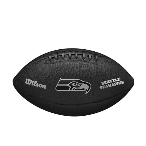 WILSON NFL Team Metallic Premiere Fußball, offizielle Größe, Seattle Seahawks von Wilson