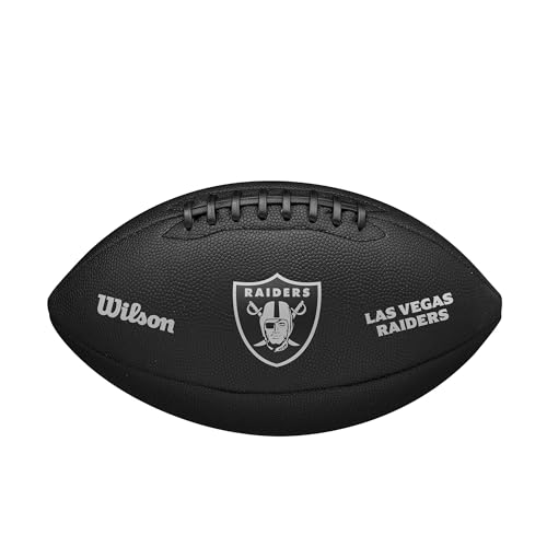 WILSON NFL Team Metallic Premiere Fußball - Offizielle Größe, Las Vegas Raiders von Wilson