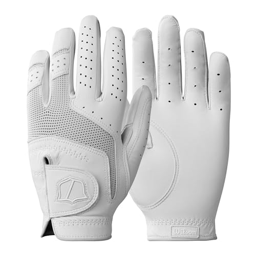 WILSON Staff Conform Golfhandschuh für Damen, Linke Hand, Weiß, Größe S von Wilson