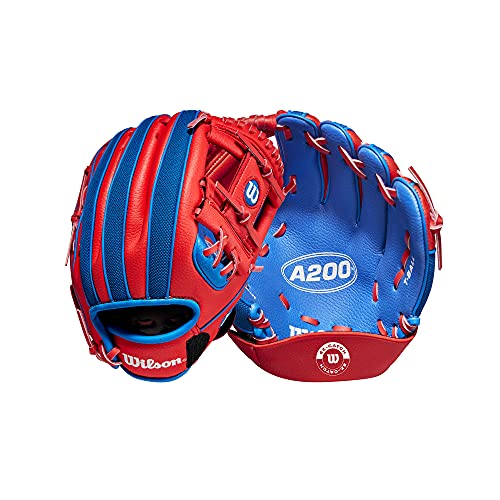 Wilson Unisex, Teenager A200 EZ Catch Baseball-Handschuh, Royal/Rot, 10" Wilson Unisex, Teenager A200 EZ Catch Baseball-Handschuh, Royal/Rot, 10" von Wilson