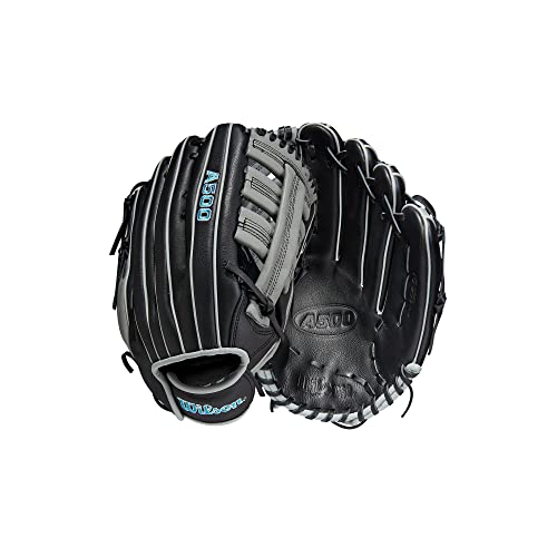 WILSON Unisex, Teenager A500 Baseball 31,8 cm Handschuh, Schwanrz/Grau/Blau, 12.5" WILSON Unisex, Teenager A500 Baseball 31,8 cm Handschuh, Schwanrz/Grau/Blau, 12.5" von Wilson