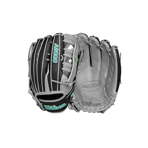 WILSON Unisex-Erwachsene A2000 SP13SS Slowpitch Softball-Handschuhe Softbll, Schwarz/Grau/Blaugrün, 13" WILSON Unisex-Erwachsene A2000 SP13SS Slowpitch Softball-Handschuhe Softbll, Schwarz/Grau/Blaugrün, 13" von Wilson