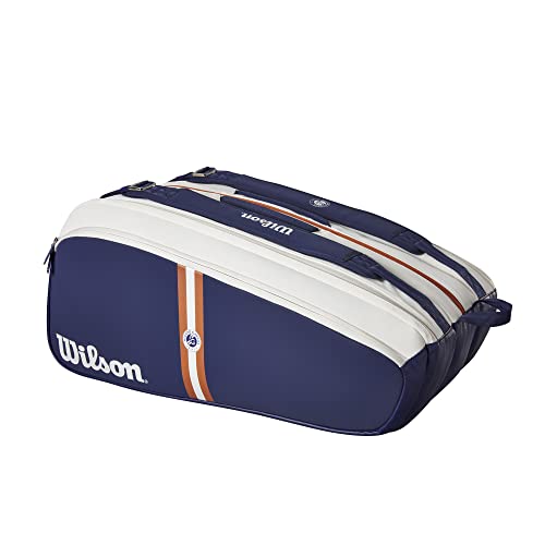 WILSON Unisex-Erwachsene Roland Garros Super Tour Tennistaschen, Marineblau/Weiß, 15 Pack WILSON Unisex-Erwachsene Roland Garros Super Tour Tennistaschen, Marineblau/Weiß, 15 Pack von Wilson
