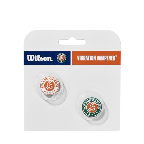 WILSON Unisex – Erwachsene Roland-Garros Tennis Dampeners Dämpfer, Orange/Grün/Weiß von Wilson