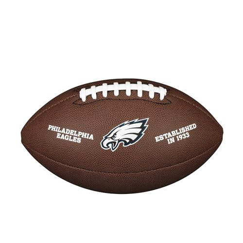 Wilson American Football NFL TEAM LOGO, Philadelphia Eagles, Offizielle Größe, Für Freizeitspieler und Sammler, PVC, braun, WTF1748XBPH Wilson American Football NFL TEAM LOGO, Philadelphia Eagles, Offizielle Größe, Für Freizeitspieler und Sammler, PVC, braun, WTF1748XBPH von Wilson