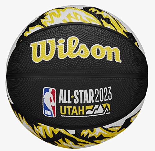 Wilson 2022 NBA All Star Mini Ball WZ3008101ID, Unisex basketballs, Black, 3 EU von Wilson