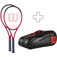 Wilson 2x Clash 100 V2.0 Plus Schlägertasche (2021) - Größe L4 von Wilson