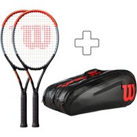 Wilson 2x Clash 100L Plus Schlägertasche (2022) - Größe L1 von Wilson