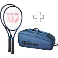 Wilson 2x Ultra 100 V4.0 Plus Schlägertasche (2022) - Größe L2 von Wilson