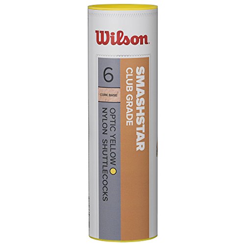 Wilson Unisex – Erwachsene SMASHSTAR 6 Tube YE 78 Badminton Shuttles, Gelb, One Size Wilson Unisex – Erwachsene SMASHSTAR 6 Tube YE 78 Badminton Shuttles, Gelb, One Size von Wilson
