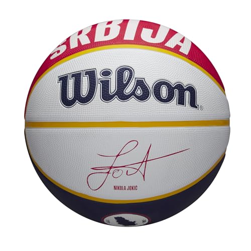 Wilson Basketball, NBA Player Icon, Nikola Jokic, Denver Nuggets, Outdoor und Indoor von Wilson