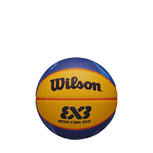 Wilson Basketball FIBA 3X3 Replica Ball 2020 WT, Größe: 3, Gummi, Für den Innen- und Außenbereich, WTB1733XB2020 orange/bleu Marine von Wilson