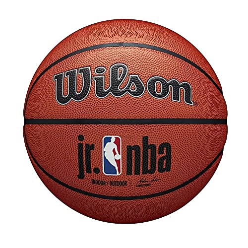 Wilson Basketball JR NBA AUTHENTIC SERIES, Indoor/Outdoor, Mischleder, Größe: 6, Braun Wilson Basketball JR NBA AUTHENTIC SERIES, Indoor/Outdoor, Mischleder, Größe: 6, Braun von Wilson