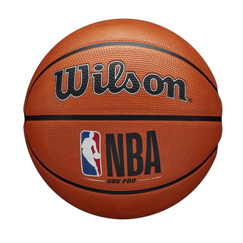 Wilson Basketball NBA DRV PRO, Outdoor, Tackskin Gummi, Größe: 6, Braun von Wilson