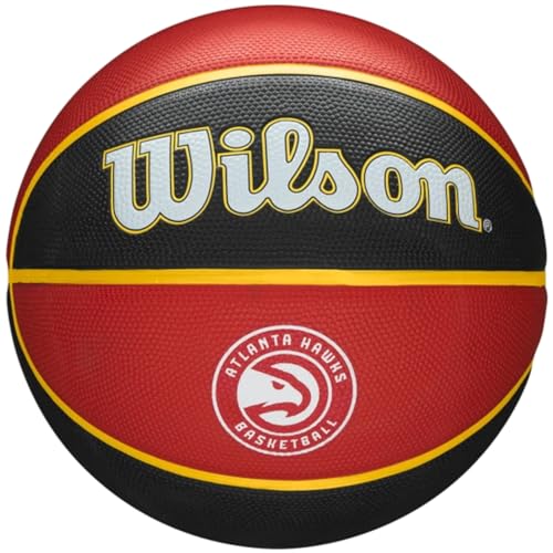 Wilson Basketball NBA TEAM TRIBUTE, ATLANTA HAWKS, Outdoor, Gummi, Größe: 7 von Wilson