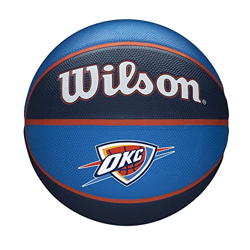 Wilson Basketball NBA TEAM TRIBUTE, OKLAHOMA CITY THUNDER, Outdoor, Gummi, Größe: 7 Wilson Basketball NBA TEAM TRIBUTE, OKLAHOMA CITY THUNDER, Outdoor, Gummi, Größe: 7 von Wilson