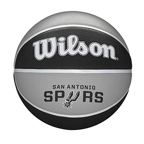 Wilson Basketball NBA TEAM TRIBUTE, SAN ANTONIO SPURS, Outdoor, Gummi, Größe: 7 von Wilson