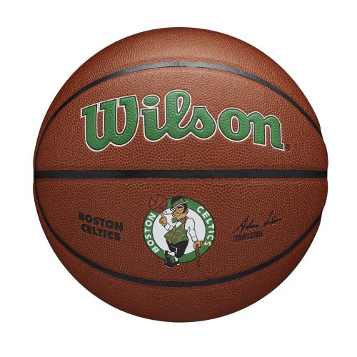 Wilson Basketball TEAM ALLIANCE, BOSTON CELTICS, Indoor/Outdoor, Mischleder, Größe: 7 von Wilson