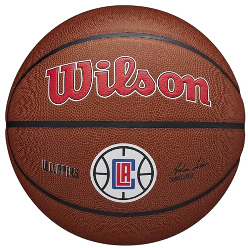 Wilson Basketball TEAM ALLIANCE, LOS ANGELES CLIPPERS, Indoor/Outdoor, Mischleder, Größe: 7 von Wilson