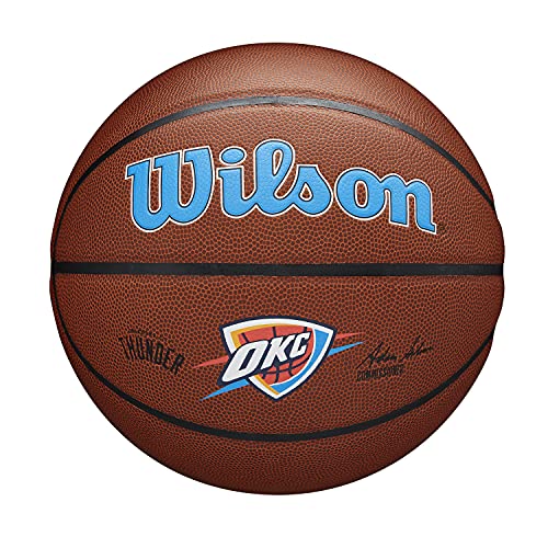 Wilson Basketball TEAM ALLIANCE, OKLAHOMA CITY THUNDER, Indoor/Outdoor, Mischleder, Größe: 7 von Wilson