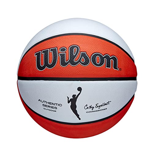 Wilson Basketball WNBA AUTHENTIC SERIES, Outdoor, Tackskin Gummi, Größe: 6, Braun/Weiß Wilson Basketball WNBA AUTHENTIC SERIES, Outdoor, Tackskin Gummi, Größe: 6, Braun/Weiß von Wilson