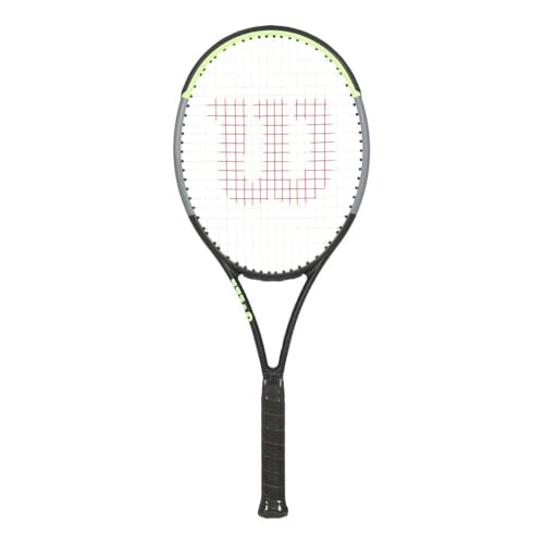 Wilson Blade 100L V7.0 Rkt 1 besaitet 285g Tennisschläger Schwarz - Hellgrün Griffstärke 3 von Wilson