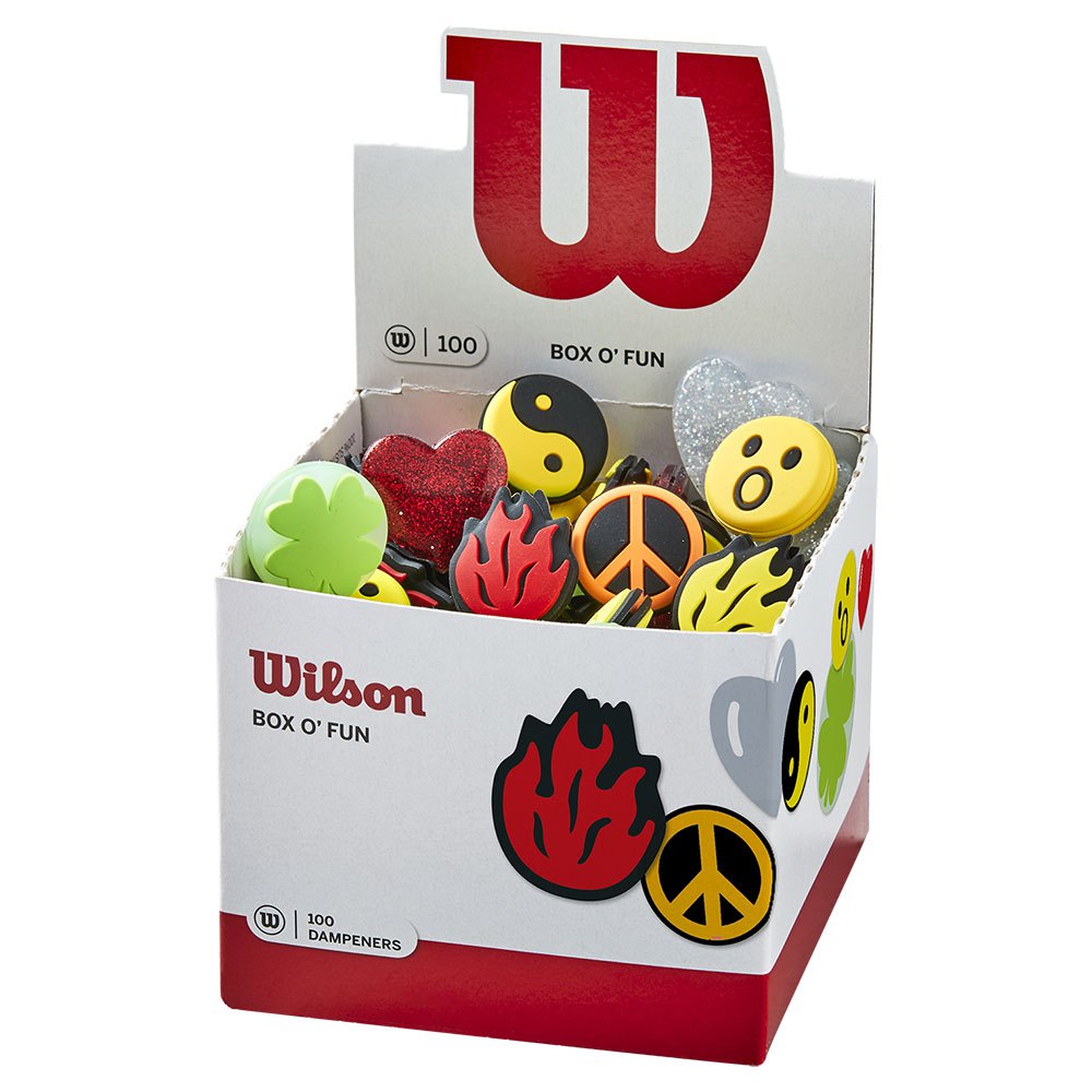 Wilson Box O´fun Tennis Dampeners 100 Units Rot Wilson Box O´fun Tennis Dampeners 100 Units Rot von Wilson