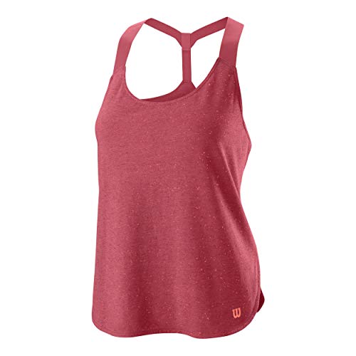 Wilson Damen, Competition Flecked Tank-Top Berry, Rosa, XS Oberbekleidung von Wilson