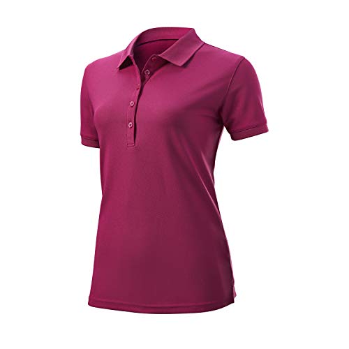 Wilson Damen Authentic Polo T-Shirt, Lila, S Wilson Damen Authentic Polo T-Shirt, Lila, S von Wilson