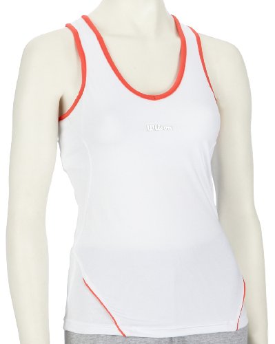 Wilson Damen Tennis Tank Top Performance Tank Top Lady, weiß-Rose, xs Wilson Damen Tennis Tank Top Performance Tank Top Lady, weiß-Rose, xs von Wilson