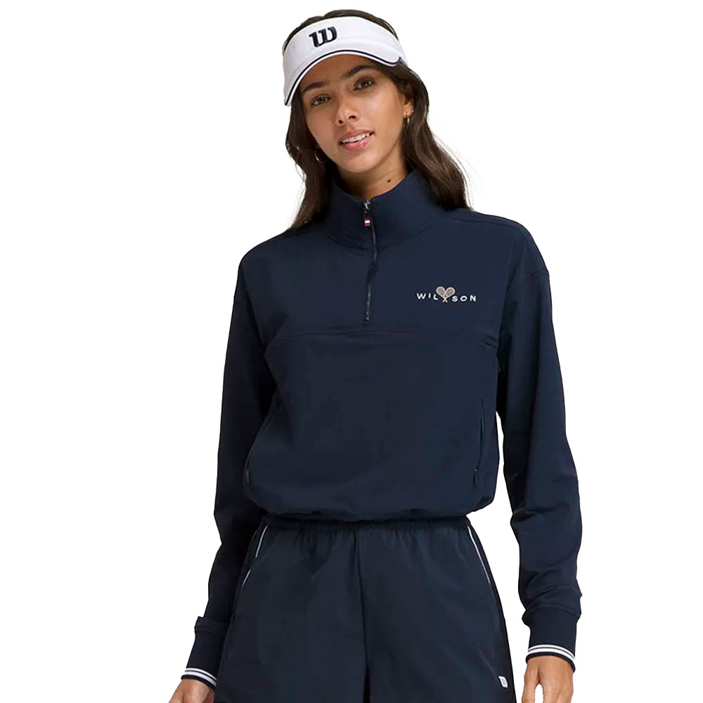 Wilson Davenport Half Zip Sweatshirt Blau M Frau Wilson Davenport Half Zip Sweatshirt Blau M Frau von Wilson